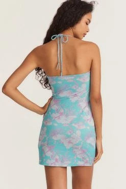 LSF The Vacation Edit LoveShackFancy X Hurley Mini Halter Dress