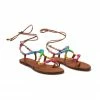 LoveShackFancy Shoes Alameda Turquesa Beaded Sandal
