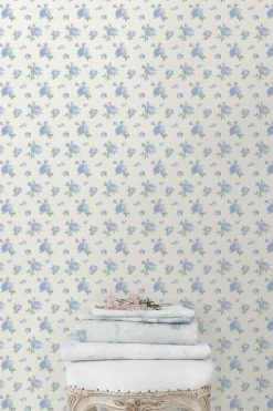 LoveShackFancy Home Decor Ikat Rose Wallpaper