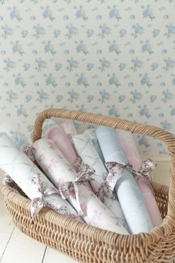 LoveShackFancy Home Decor Ikat Rose Wallpaper