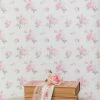 LoveShackFancy Home Decor Ikat Rose Wallpaper
