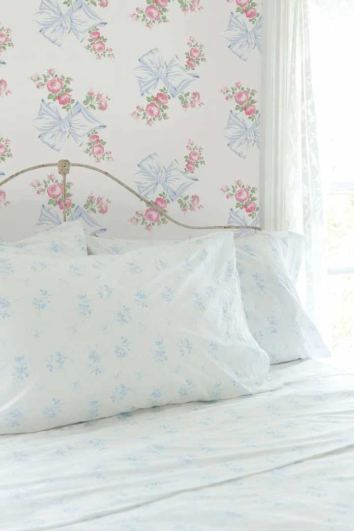 LoveShackFancy Home Decor Rosa Beaux Wallpaper