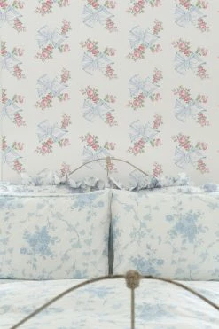 LoveShackFancy Home Decor Rosa Beaux Wallpaper