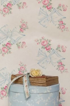 LoveShackFancy Home Decor Rosa Beaux Wallpaper