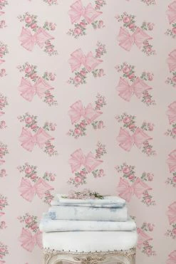 LoveShackFancy Home Decor Rosa Beaux Wallpaper