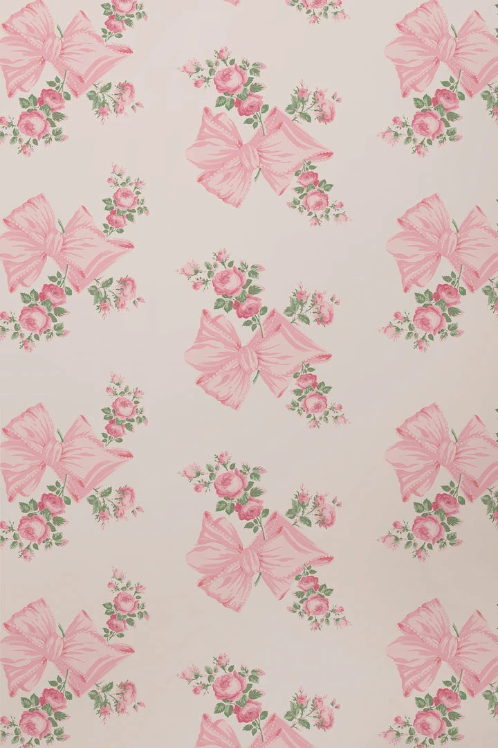 LoveShackFancy Home Decor Rosa Beaux Wallpaper