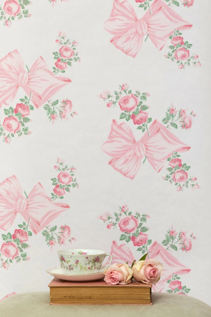 LoveShackFancy Home Decor Rosa Beaux Wallpaper