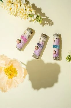 LSF Home Decor Blue Sage And Rose Smudge Stick