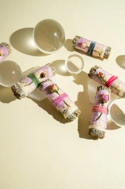 LSF Home Decor Blue Sage And Rose Smudge Stick