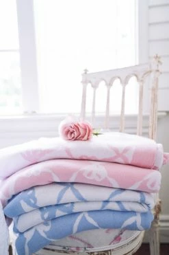 LoveShackFancy Bow Throw Blanket New Arrivals