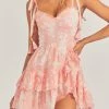 LSF Dresses Olani Mini Dress - CORAL ROMANCE