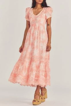 LSF Galil Midi Dress - CORAL ROMANCE Dresses