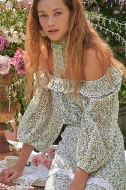 LoveShackFancy Tops Dorabella Crop Top