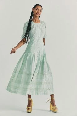 LoveShackFancy Edie Midi Dress