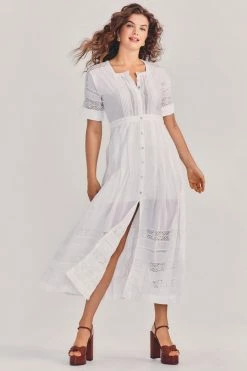 LoveShackFancy Edie Midi Dress Dresses