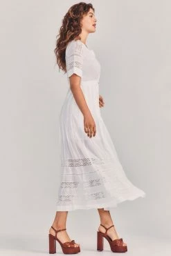 LoveShackFancy Edie Midi Dress Dresses