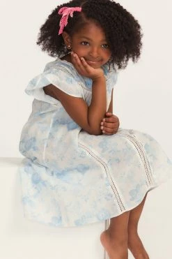 LSF Girls Flutter Sleeve Gown