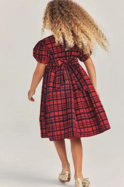 LoveShackFancy Girls Plaid Holly Dress Little Girls