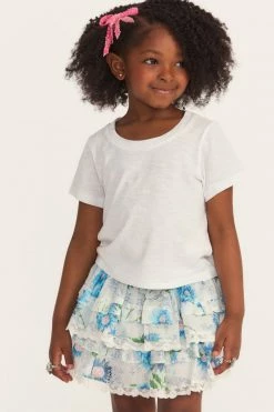 LSF Girls Mini Calix Tee - WHITE