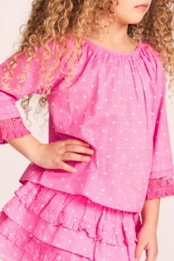 LoveShackFancy Girls Alanza Top