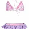 LoveShackFancy Girls Mini Harbor Bikini Set - PURPLE PANSY MULTI Little Girls