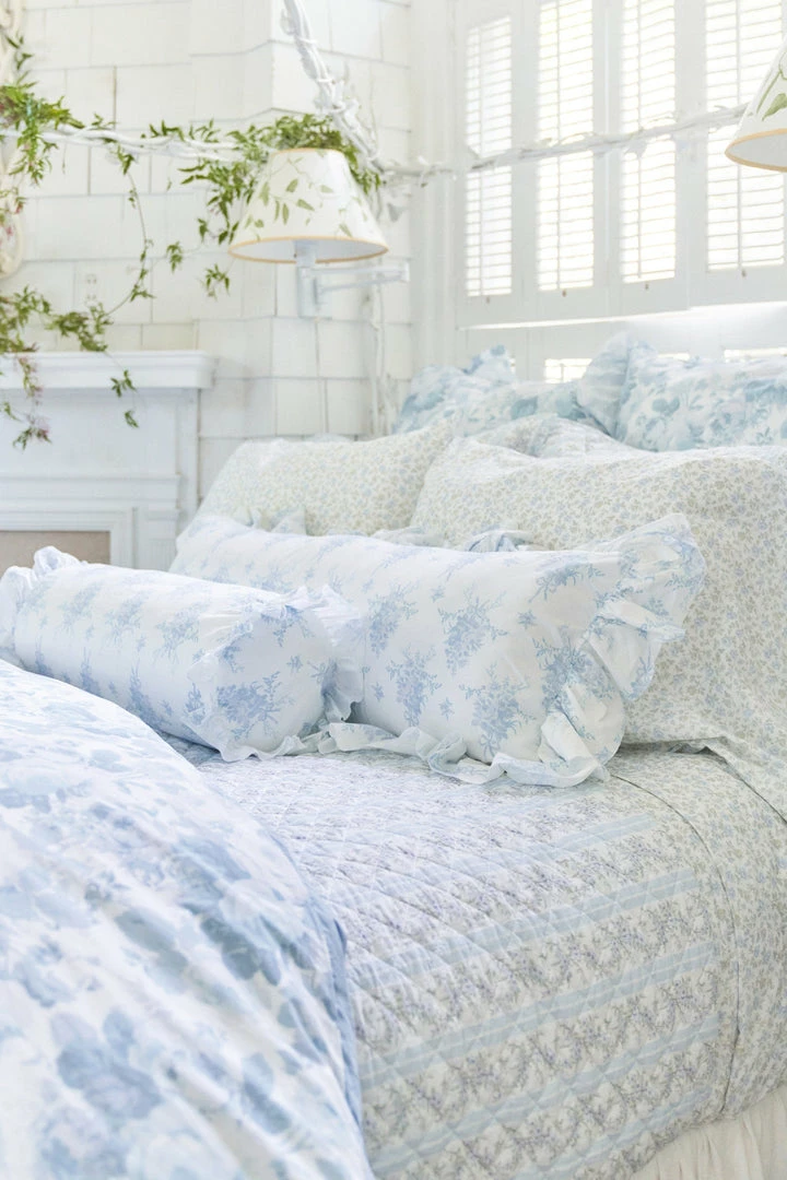 LSF Bedding Marigold Wreath Quilt And Sham Set