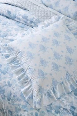 LoveShackFancy Bedding Ruffle Throw Pillow - ICY WATERS