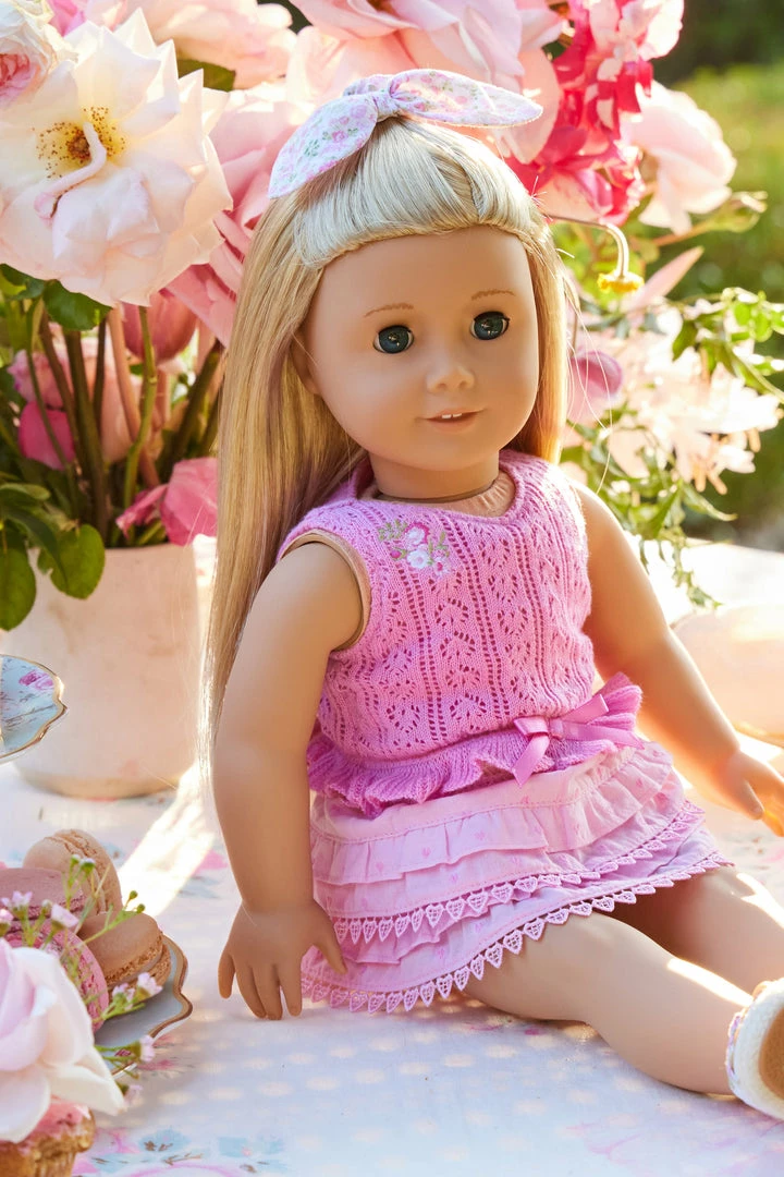 LoveShackFancy X American Girl Doll Garden Party Peplum Top