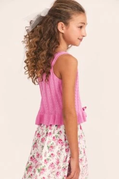 LoveShackFancy X American Girl Girls Garden Party Peplum Top