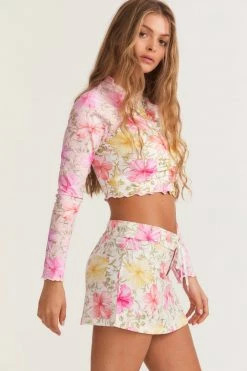 LSF LoveShackFancy X Hurley Cropped Rashguard