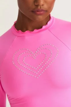 LSF Swim LoveShackFancy X Hurley Rhinestone Rashguard
