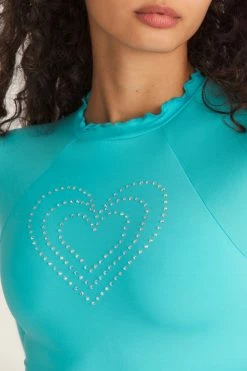 LSF Swim LoveShackFancy X Hurley Rhinestone Rashguard