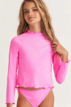 LSF Mommy & Me LoveShackFancy X Hurley Girls Rashguard Set