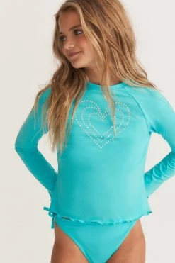 LSF Mommy & Me LoveShackFancy X Hurley Girls Rashguard Set