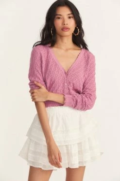 LoveShackFancy Janie Cropped Cardigan