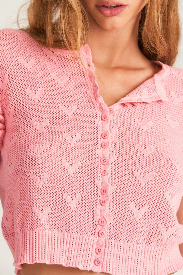 LSF Preilla Crop Cardigan