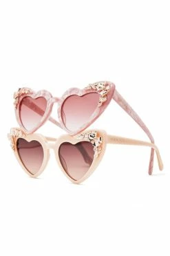 LSF Accessories Amalia Heart Sunglasses