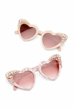 LSF Accessories Amalia Heart Sunglasses