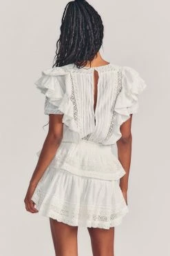 LoveShackFancy Stella Mini Dress