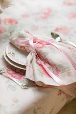 LoveShackFancy Linen Napkin Set - PEACHY PURPLE
