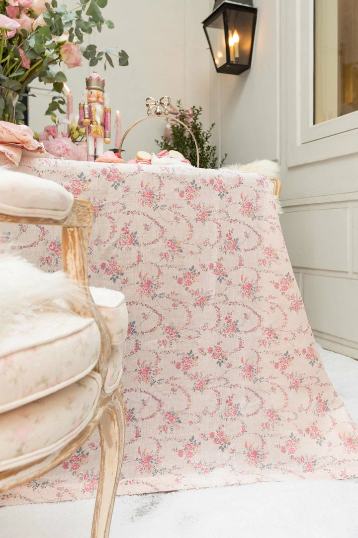 LoveShackFancy Linen Tablecloth - CHALET CREMA