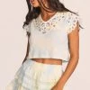 LoveShackFancy Rubin Lace Tee
