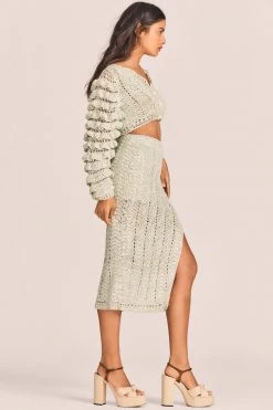 LoveShackFancy Arbor Midi Skirt