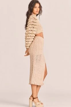 LoveShackFancy Arbor Midi Skirt