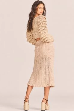LoveShackFancy Arbor Midi Skirt