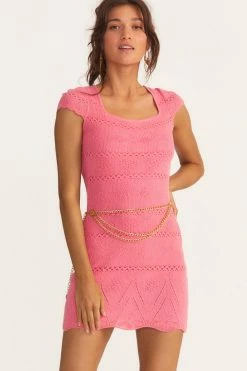 LSF Elvirie Mini Dress - STRAWBERRY BUBBLEGUM Dresses