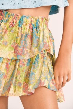 LoveShackFancy Skirts Ruffle Mini Skirt