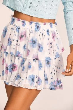 LoveShackFancy Ruffle Mini Skirt