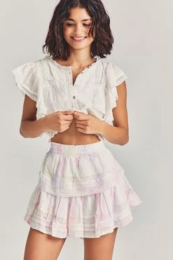 LoveShackFancy Ruffle Mini Skirt