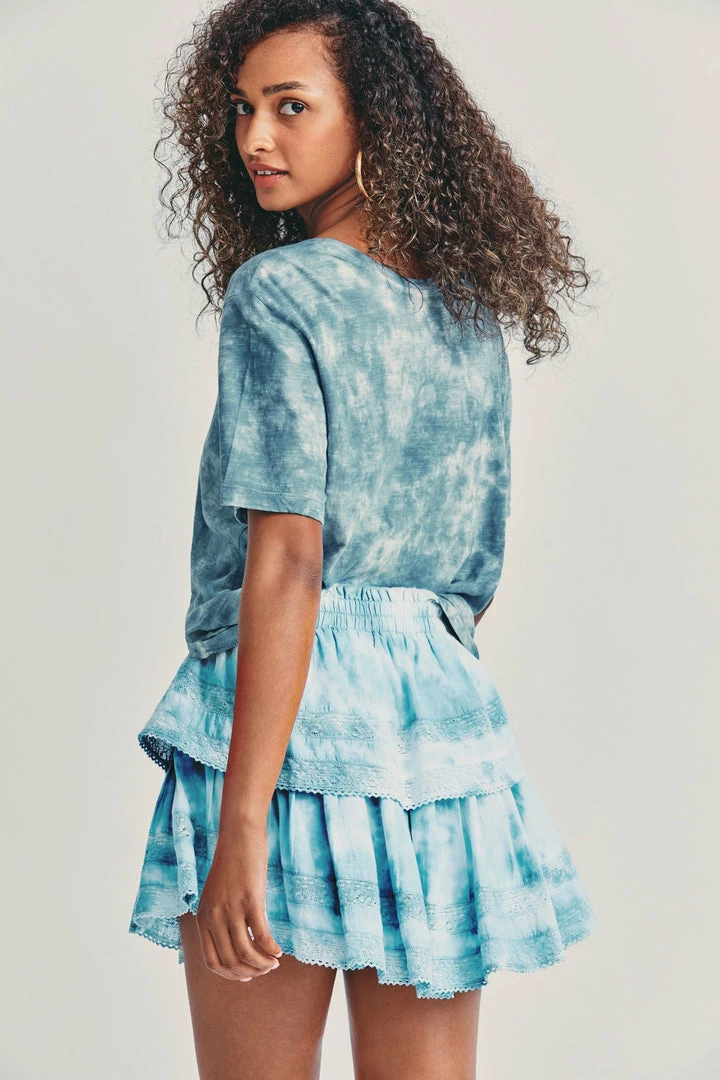 LoveShackFancy Skirts Ruffle Mini Skirt